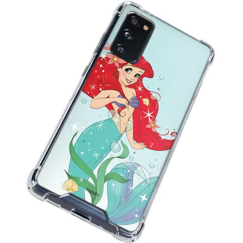 Disney The Little Mermaid Ariel Sparkles Art Galaxy S20 FE Clear Case